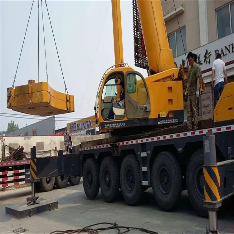 开封当地吊车出租|机器吊装|75吨|工厂搬迁服务